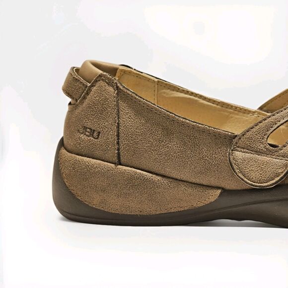 JBU Pearl Eco Vegan Ballet Flats Women’s 8M Tan Brown Cutout Comfort Sustainable - Picture 8 of 13